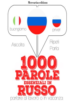 cover image of 1000 parole essenziali in Russo